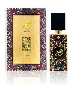 Lattafa Ajwad Unisex Eau de Parfum, Fruity-Floral Body Fragrance, 60ml, Black/Multicolor