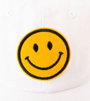 Casquette de baseball Cheeky TwinHeart Smiley Classic avec écusson smiley, en coton, visière ajustable, 4603M K258209 Blanche
