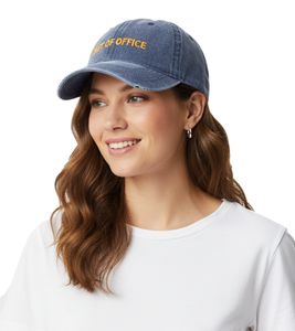 Stylish ZWILLINGSHERZ Classic Baseball Cap with "OUT OF OFFICE" lettering, cotton cap, adjustable visor, 4603M K5404-3 Navy Blue