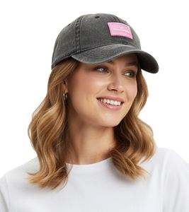 Faded ZWILLINGSHERZ Basic Classic Baseball Cap with Logo Patch, Cotton Cap, Adjustable Brim, 4603M K25357-2 Black