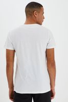 klassisches BLEND BHDavis Herren T-Shirt mit Rundhals Shirt 20712995ME-110601 Beige