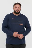 klassisches BLEND BHDopper BT Herren Longsleeve mit Rundhals Langarm-Shirt 20713446ME-194025 Blau