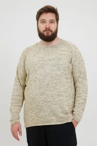klassischer BLEND BHDan BT Herren Feinstrickpullover mit Rundhals Strickpullover Große Größen 20713439ME-120105 Beige