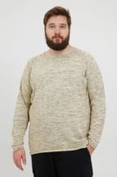 klassischer BLEND BHDan BT Herren Feinstrickpullover mit Rundhals Strickpullover Große Größen 20713439ME-120105 Beige