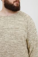 klassischer BLEND BHDan BT Herren Feinstrickpullover mit Rundhals Strickpullover Große Größen 20713439ME-120105 Beige