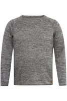 klassischer BLEND BHDan BT Herren Feinstrickpullover mit Rundhals Strickpullover Große Größen 20713439ME-200277 Grau
