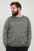 klassischer BLEND BHDan BT Herren Feinstrickpullover mit Rundhals Strickpullover Große Größen 20713439ME-200277 Grau