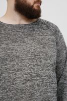 klassischer BLEND BHDan BT Herren Feinstrickpullover mit Rundhals Strickpullover Große Größen 20713439ME-200277 Grau