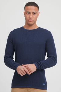 klassischer BLEND BHPullover Herren Grobstrickpullover mit Rundhals Strickpullover 20712645-194024 Blau
