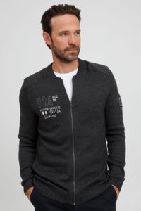 classica FQ1924 FQErland uomo giacca con zip con collo alto giacca 21900122-ME-200278 Grigio