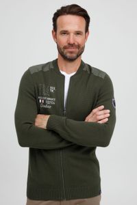 classica FQ1924 FQErland uomo giacca con zip con collo alto giacca 21900122-ME-190413 Verde
