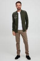 klassische FQ1924 FQErland Herren Zip-Jacke mit Stehkragen Jacke 21900122-ME-190413 Grün
