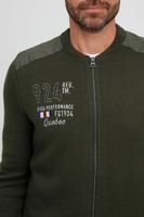 klassische FQ1924 FQErland Herren Zip-Jacke mit Stehkragen Jacke 21900122-ME-190413 Grün