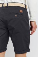 klassische 11 PROJECT PRFribus Herren Chino Shorts inkl. Gürtel mit Knopf und Reißverschluss Shorts 20714807ME-194007 Schwarz