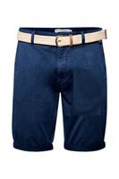 klassische 11 PROJECT PRFribus Herren Chino Shorts inkl. Gürtel mit Knopf und Reißverschluss Shorts 20714807ME-194024 Blau