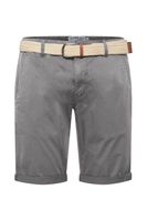 klassische 11 PROJECT PRFribus Herren Chino Shorts inkl. Gürtel mit Knopf und Reißverschluss Shorts 20714807ME-180000 Grau