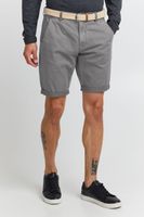 klassische 11 PROJECT PRFribus Herren Chino Shorts inkl. Gürtel mit Knopf und Reißverschluss Shorts 20714807ME-180000 Grau