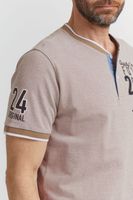 klassisches FQ1924 FQIikay Herren T-Shirt mit Rundhals Shirt 21900187-ME-171113 Braun