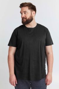 klassisches SOLID SDBedonno BT Herren T-Shirt Große Größen mit Rundhals Shirt 21300883-ME-194007 Schwarz