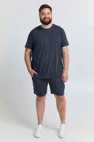 classic SOLID SDBedonno BT men's T-shirt Plus-Size with crew neck shirt 21300883-ME-1940101 Blue