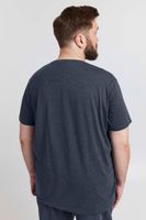 classic SOLID SDBedonno BT men's T-shirt Plus-Size with crew neck shirt 21300883-ME-1940101 Blue