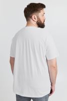 Camiseta clásica SOLID SDBedonno BT para hombre, tallas grandes, cuello redondo, 21300883-ME-110601, blanca