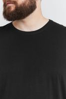Camiseta clásica de manga larga con cuello redondo para hombre SOLID SDBedon BT, tallas grandes, 21300882-ME-194007, color negro