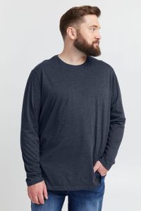 Camiseta clásica de manga larga con cuello redondo para hombre de la marca SOLID SDBedon BT, tallas grandes, 21300882-ME-1940101, color azul.