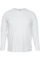 Camiseta clásica de manga larga con cuello redondo para hombre de la marca SOLID SDBedon BT, tallas grandes, 21300882-ME-110601, color blanco.