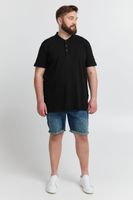 Polo clásico para hombre SOLID SDTrip BT (tallas grandes) con tapeta de 3 botones – Negro (Modelo 21300885-ME-799000)