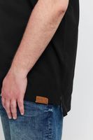 Polo clásico para hombre SOLID SDTrip BT (tallas grandes) con tapeta de 3 botones – Negro (Modelo 21300885-ME-799000)