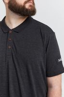 Polo clásico para hombre SOLID SDTrip BT (tallas grandes) con tapeta de 3 botones – Gris (Modelo 21300885-ME-798288)