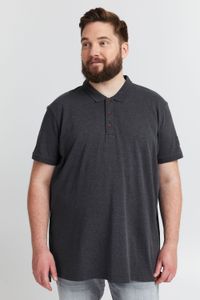 Polo clásico para hombre SOLID SDTrip BT en tallas grandes con cuello de 3 botones (azul)