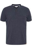 Polo clásico para hombre SOLID SDTrip BT en tallas grandes con cuello de 3 botones (azul)