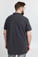 Polo clásico para hombre SOLID SDTrip BT en tallas grandes con cuello de 3 botones (azul)