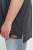 Polo clásico para hombre SOLID SDTrip BT en tallas grandes con cuello de 3 botones (azul)