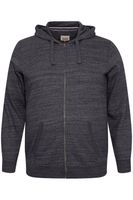 classic BLEND BT Velno men's hooded jacket with zipper sweat jacket Plus sizes 20714928ME-194007 Black