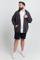 classic BLEND BT Velno men's hooded jacket with zipper sweat jacket Plus sizes 20714928ME-194007 Black