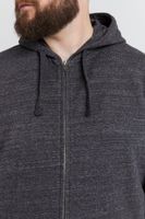classic BLEND BT Velno men's hooded jacket with zipper sweat jacket Plus sizes 20714928ME-194007 Black