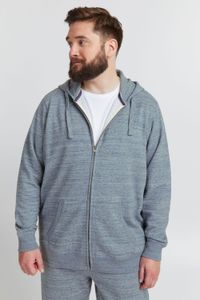 classic BLEND BT Velno men's hooded jacket with zipper sweat jacket Plus sizes 20714928ME-194013 Blue