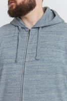 clásica BLEND BT Velno hombre chaqueta con capucha con cremallera chaqueta sudadera 20714928ME-194013 Azul