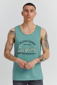 classic BLEND BDLingo men's tank top with crew neck top 20714921ME-164712 Blue