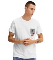 classique BLEND homme T-shirt avec col rond T-shirt homme 20714914-110602 Blanc