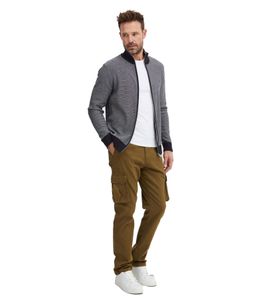 clásico FQ1924 FQHarris hombre pantalón cargo con botón y cremallera pantalón casual 21900476-ME-180920 Marrón