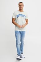klassisches 11 PROJECT PRSit Herren T-Shirt mit Rundhals Shirt 20715957ME-110602 Weiß