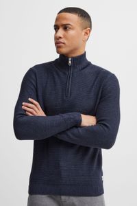 classique 11 PROJECT PRTillmann Fine homme pull troyer avec col montant pull-over 21301005-ME-1940101 Bleu