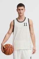 klassisches 11 PROJECT PRZayden Herren Tanktop mit Rundhals Top 21301016-ME-110103 Weiß