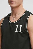 klassisches 11 PROJECT PRZayden Herren Tanktop mit Rundhals Top 21301016-ME-194008 Schwarz