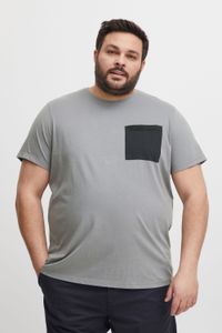 classic BLEND BHBenedikt BT men's T-shirt with crew neck shirt Plus sizes 20716313ME-184006 Grey