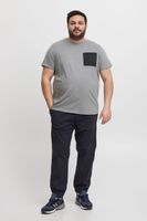 klassisches BLEND BHBenedikt BT Herren T-Shirt mit Rundhals Shirt Große Größen 20716313ME-184006 Grau